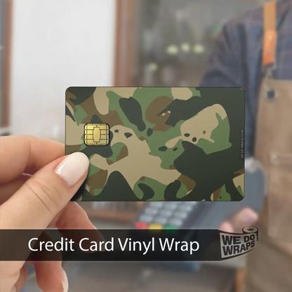 Military Green Camo | NFC Key Card Wrap - Tesla Emblems