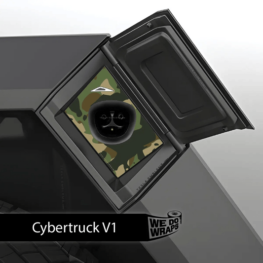 Camo Tesla Charge Port Wrap | Cybertruck - Tesla Emblems