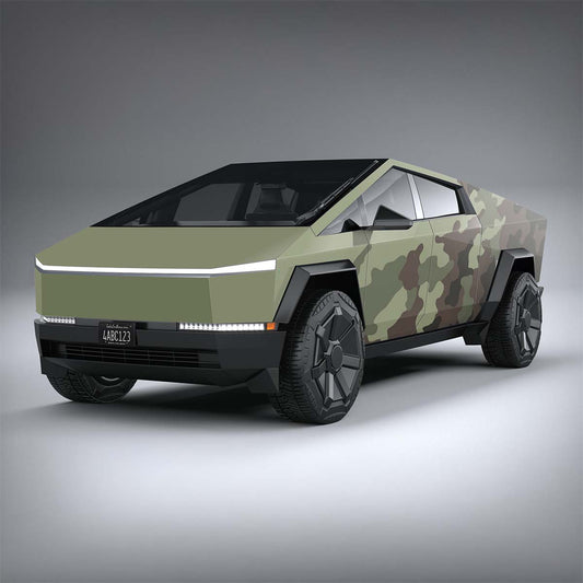 Military Spec - Tesla Cybertruck DIY Precut Kit - Tesla Emblems