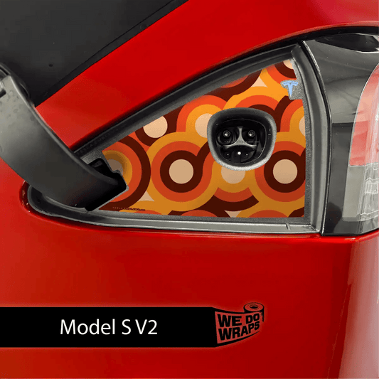 Mod About You Tesla Charge Port Wrap | Model S - Tesla Emblems
