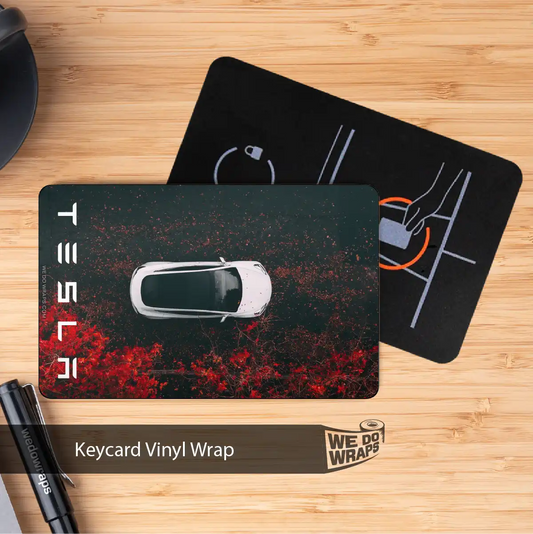 Model 3 Fall Tesla Keycard Decal - Tesla Emblems