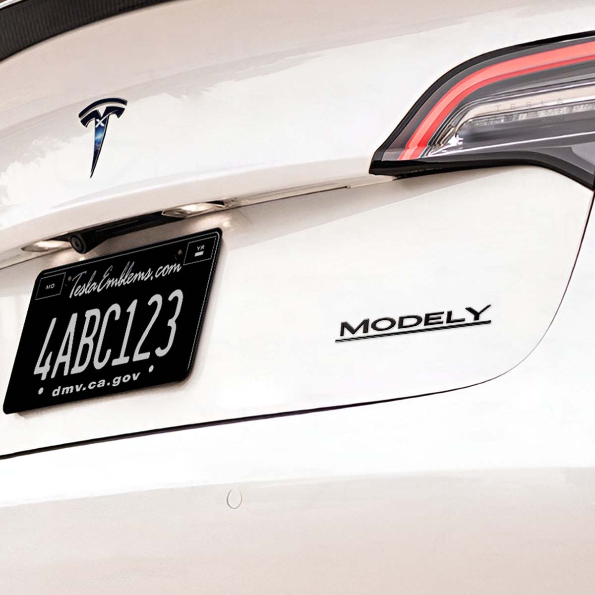 “Model Y” Black ABS Tesla Emblem | Rear Trunk Badging - Tesla Emblems