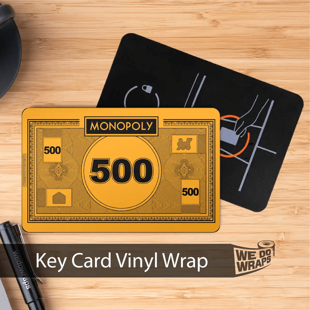 Tesla-opoly Money | NFC Key Card Wrap - Tesla Emblems