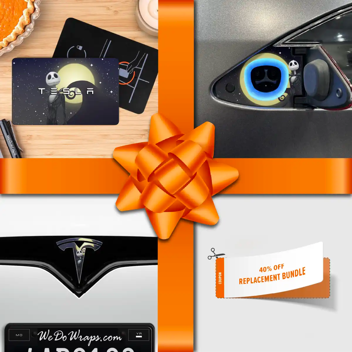 Holiday Bundle Moonlit Mischief Tesla Wrap Kit | Model X