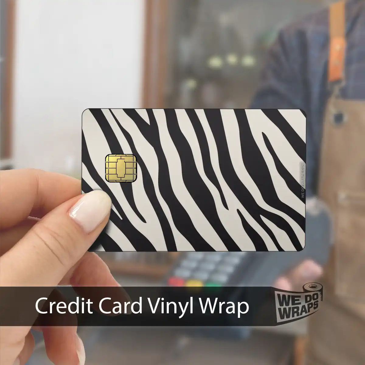 Mountain Zebra Pattern | NFC Key Card Wrap - Tesla Emblems