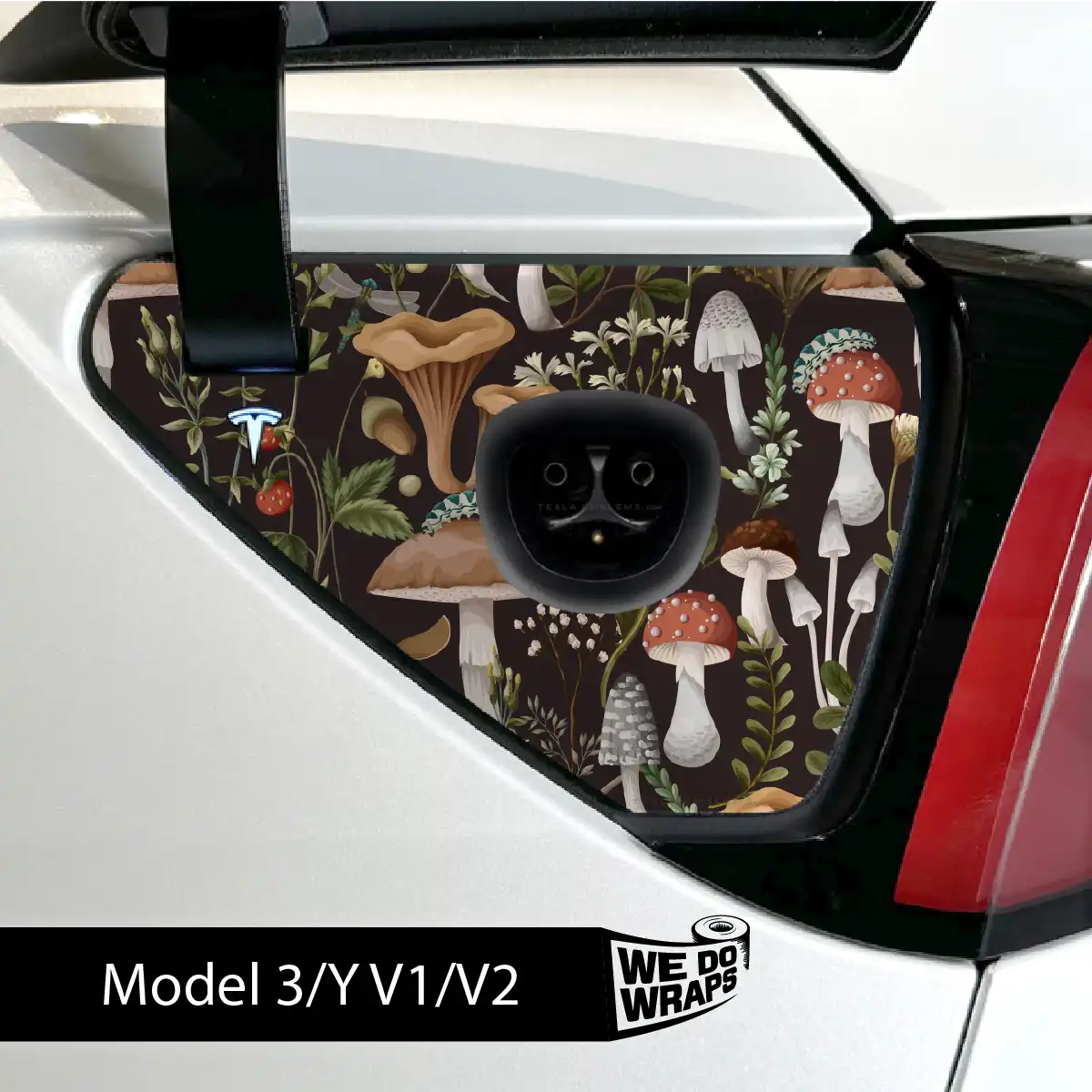 Mushroom Garden Tesla Charge Port Wrap | Model Y