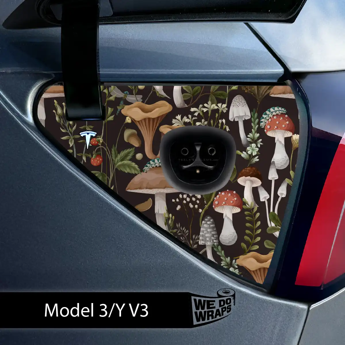 Mushroom Garden Tesla Charge Port Wrap | Model Y