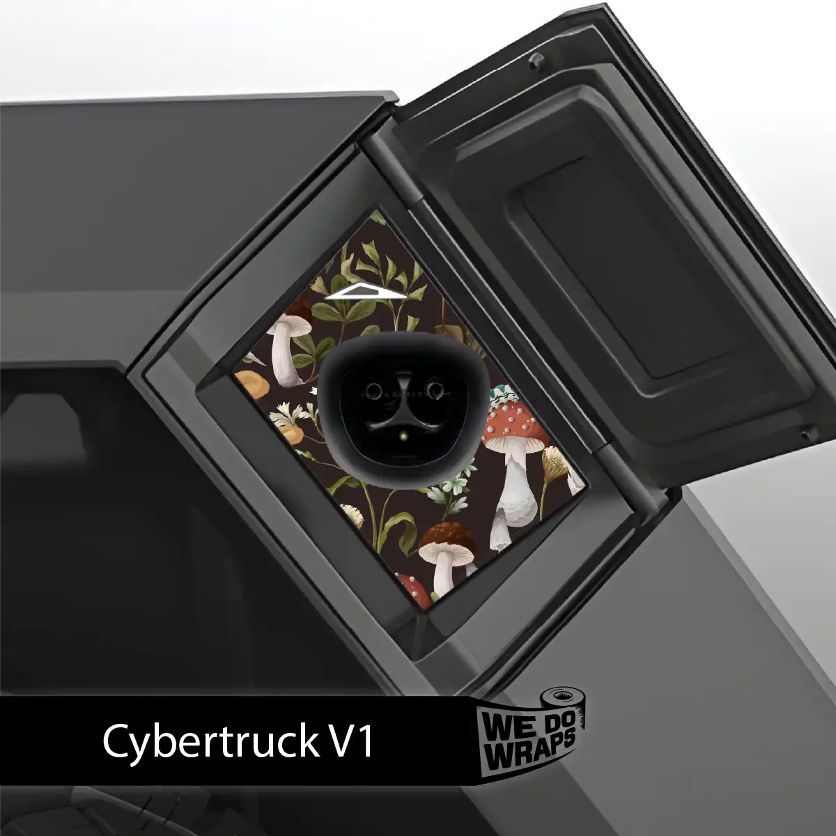 Mushroom Garden Tesla Charge Port Wrap | Cybertruck