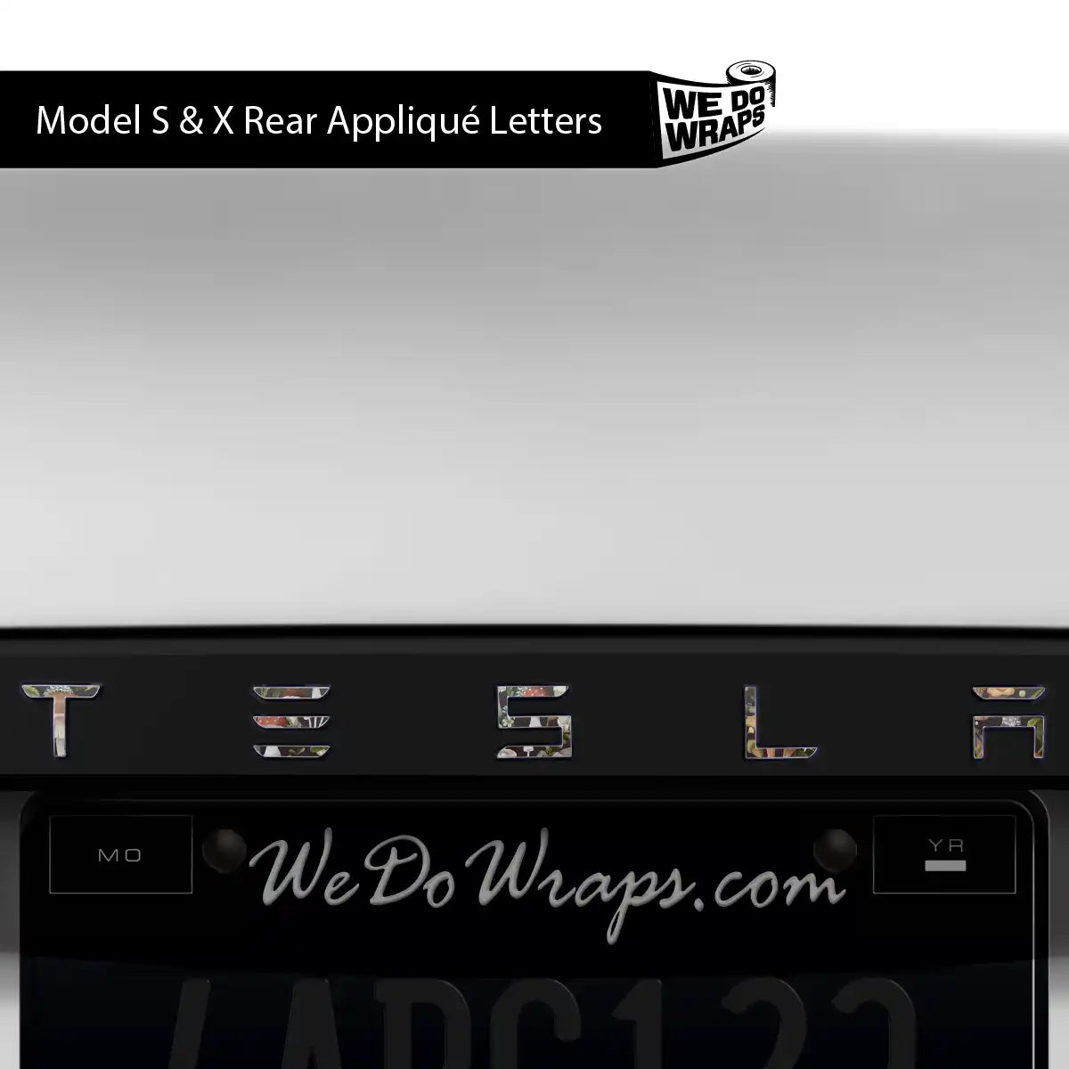 Mushroom Garden Tesla Emblem Decals (Front + Back) | Model S