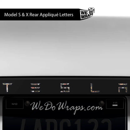 Mushroom Garden Tesla Emblem Decals (Front + Back) | Model S