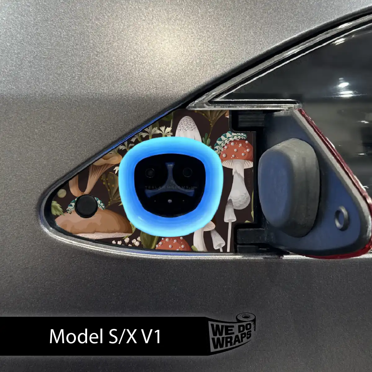 Mushroom Garden Tesla Charge Port Wrap | Model S