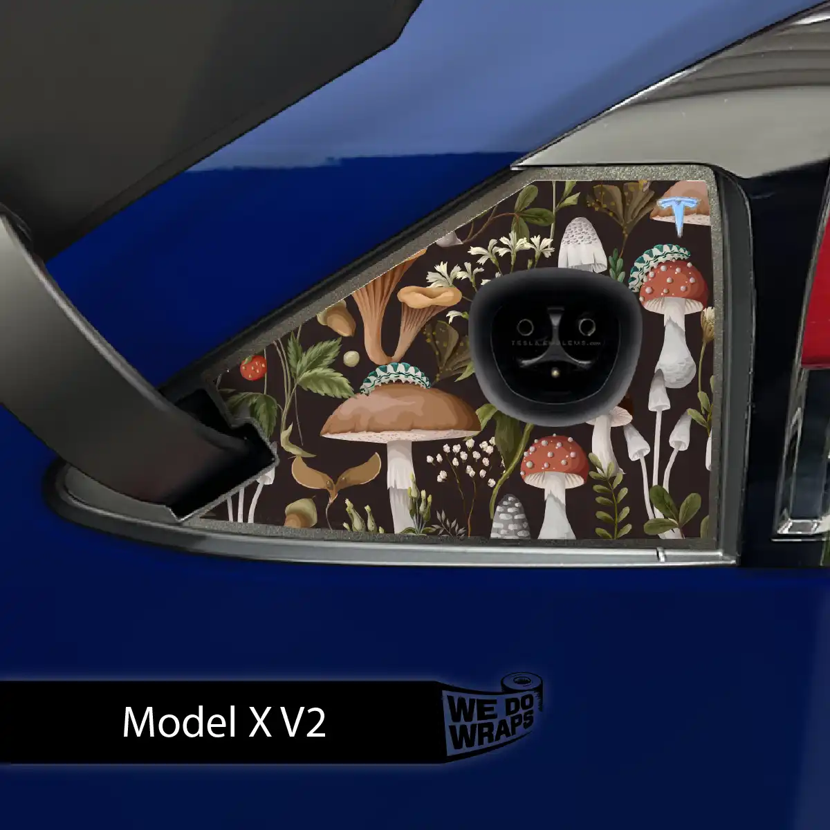 Mushroom Garden Tesla Charge Port Wrap | Model X