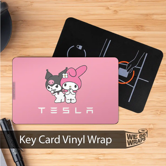 My Melody & Kuromi | NFC Key Card Wrap - Tesla Emblems
