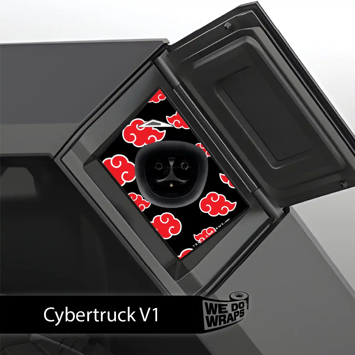 Kumo Clouds Tesla Charge Port Wrap | Cybertruck - Tesla Emblems