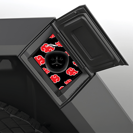 Naruto Akatsuki Tesla Charge Port Wrap - Tesla Emblems