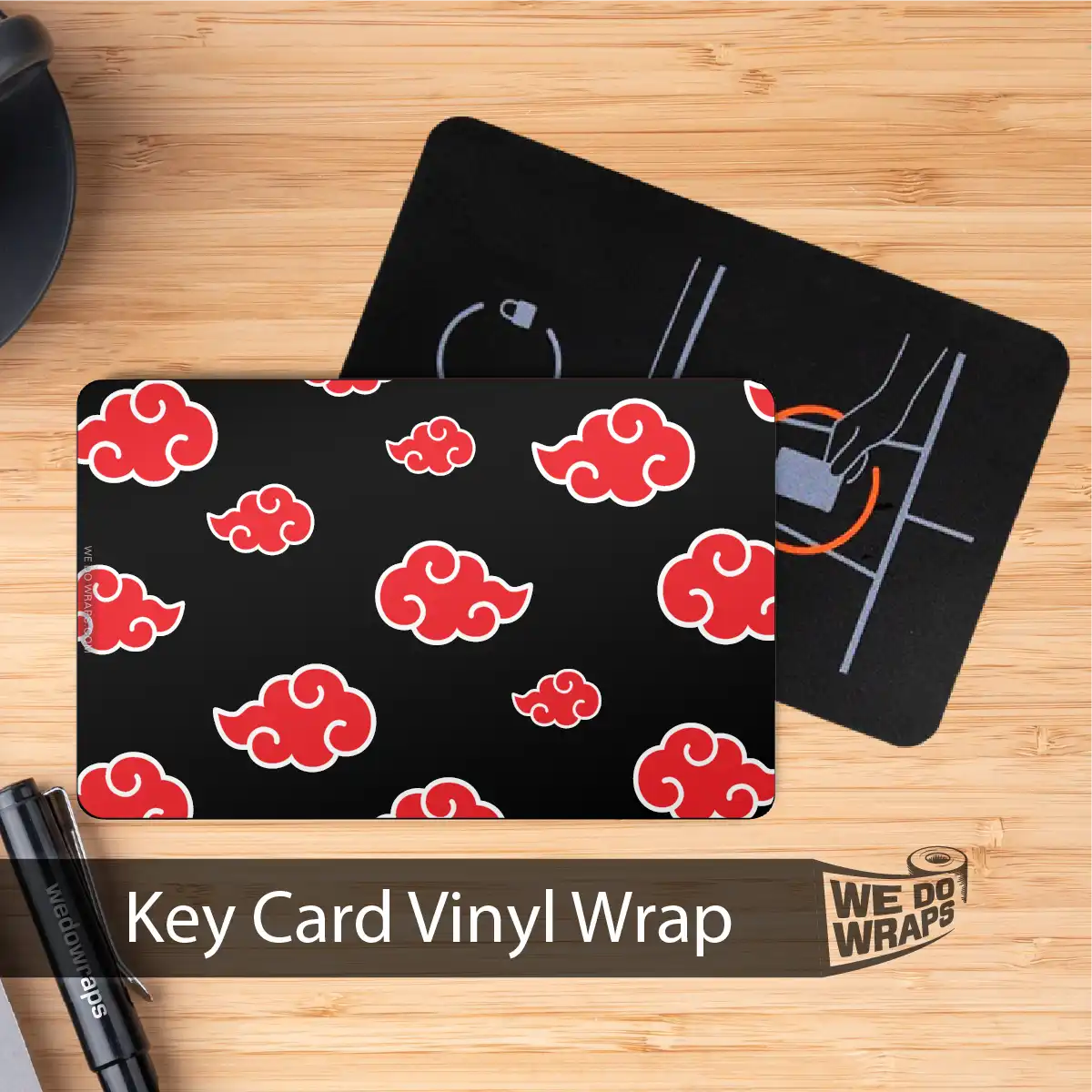 Naruto Akatsuki | NFC Key Card Wrap - Tesla Emblems