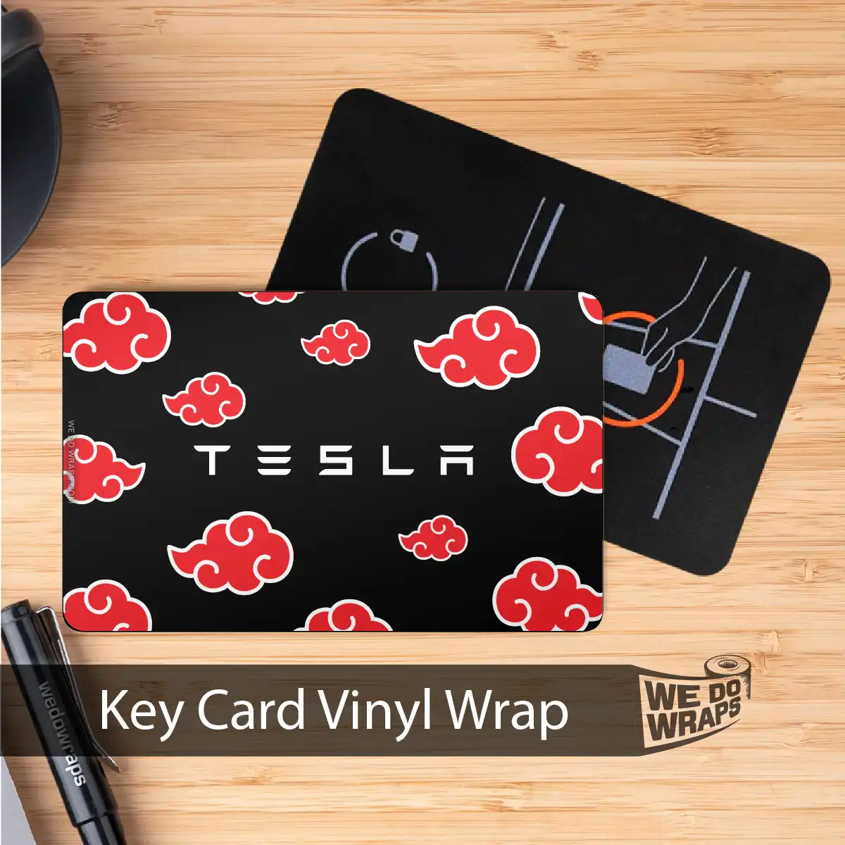 Naruto Akatsuki | NFC Key Card Wrap - Tesla Emblems