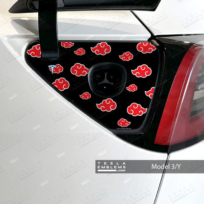 Naruto Akatsuki Tesla Charge Port Wrap