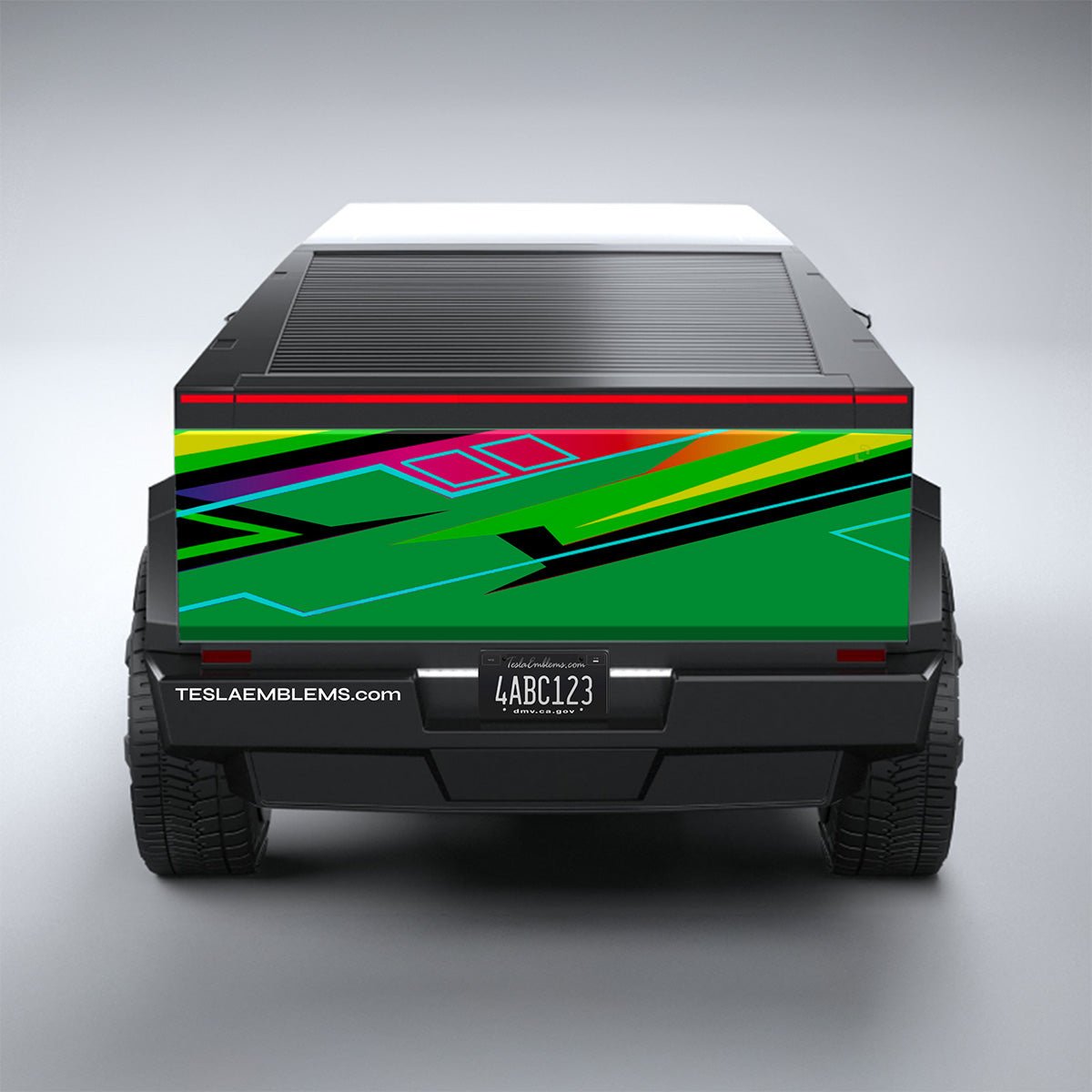 Neon Rage - Tesla Cybertruck DIY Precut Kit - Tesla Emblems