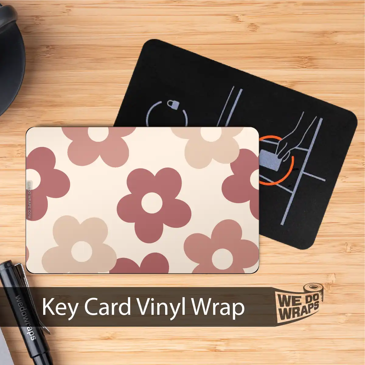 Floral | NFC Key Card Wrap - Tesla Emblems