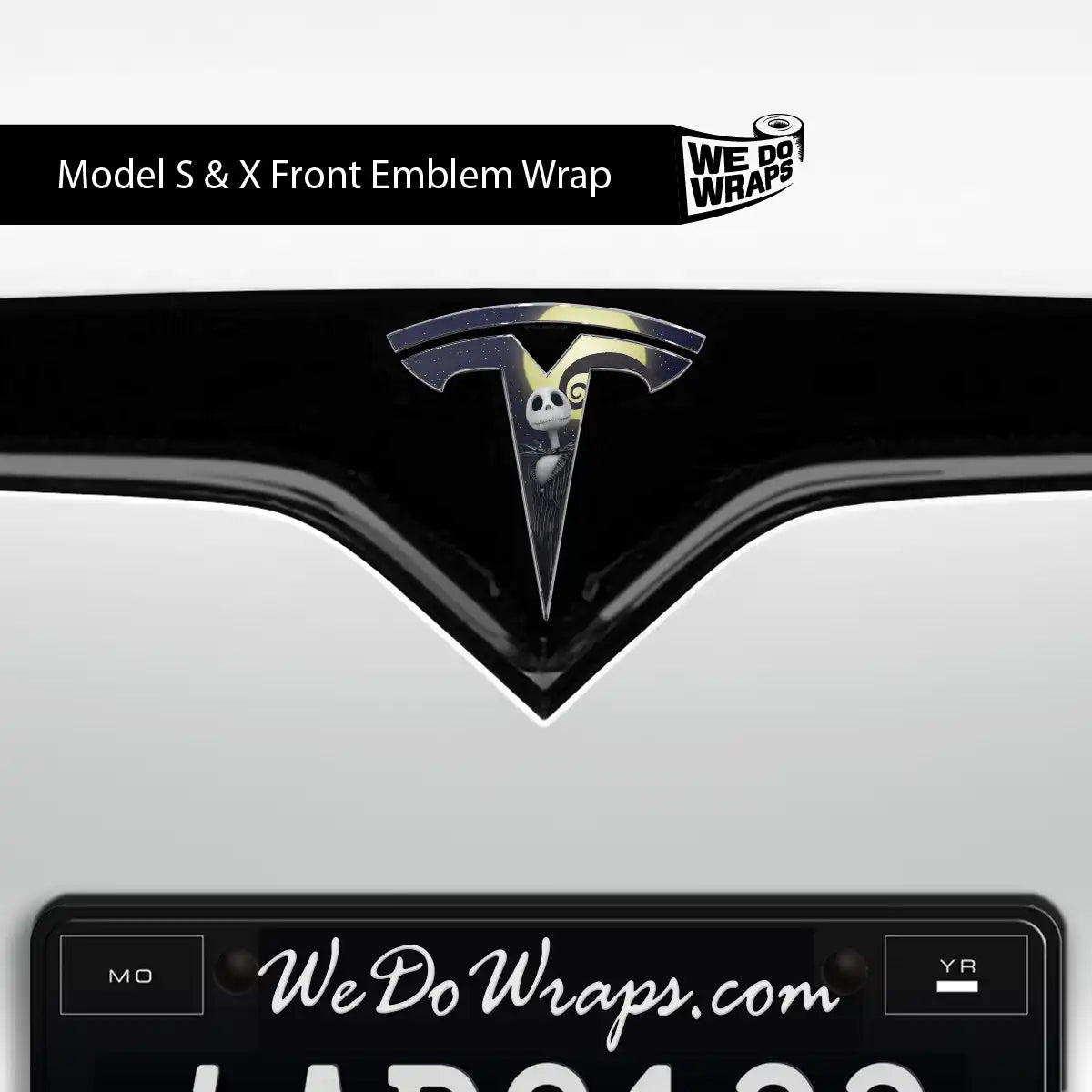 Moonlit Mischief Tesla Emblem Decals (Front + Back) | Model S