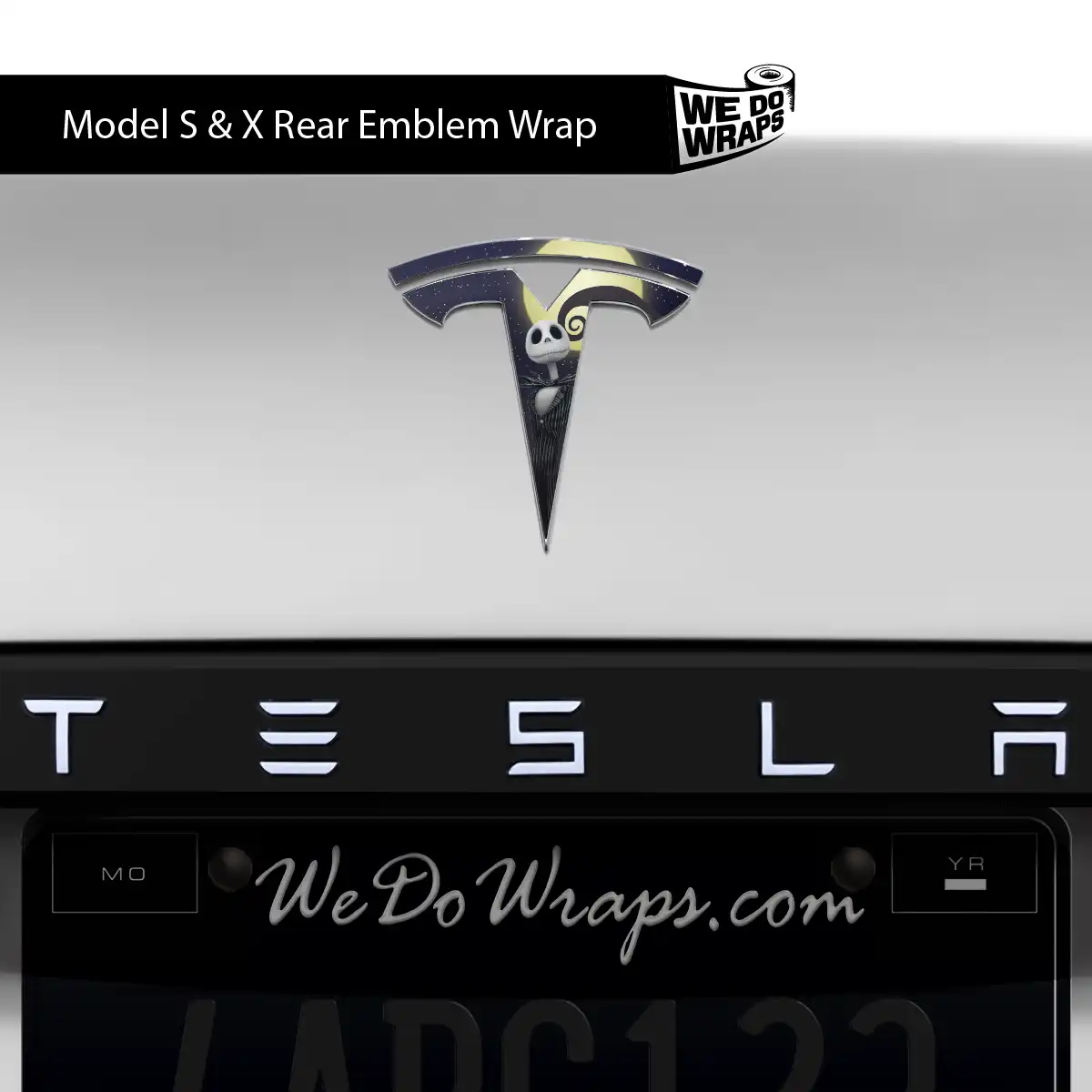 Moonlit Mischief Tesla Emblem Decals (Front + Back) | Model S