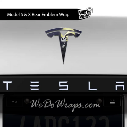 Moonlit Mischief Tesla Emblem Decals (Front + Back) | Model S