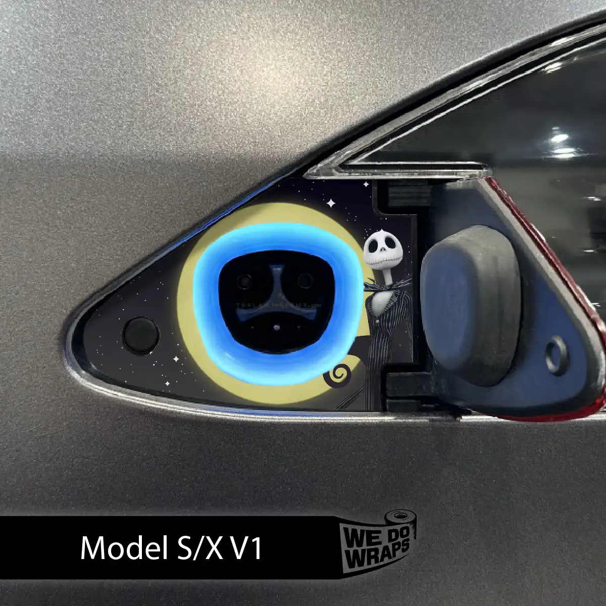 Moonlit Mischief Tesla Charge Port Wrap | Model S
