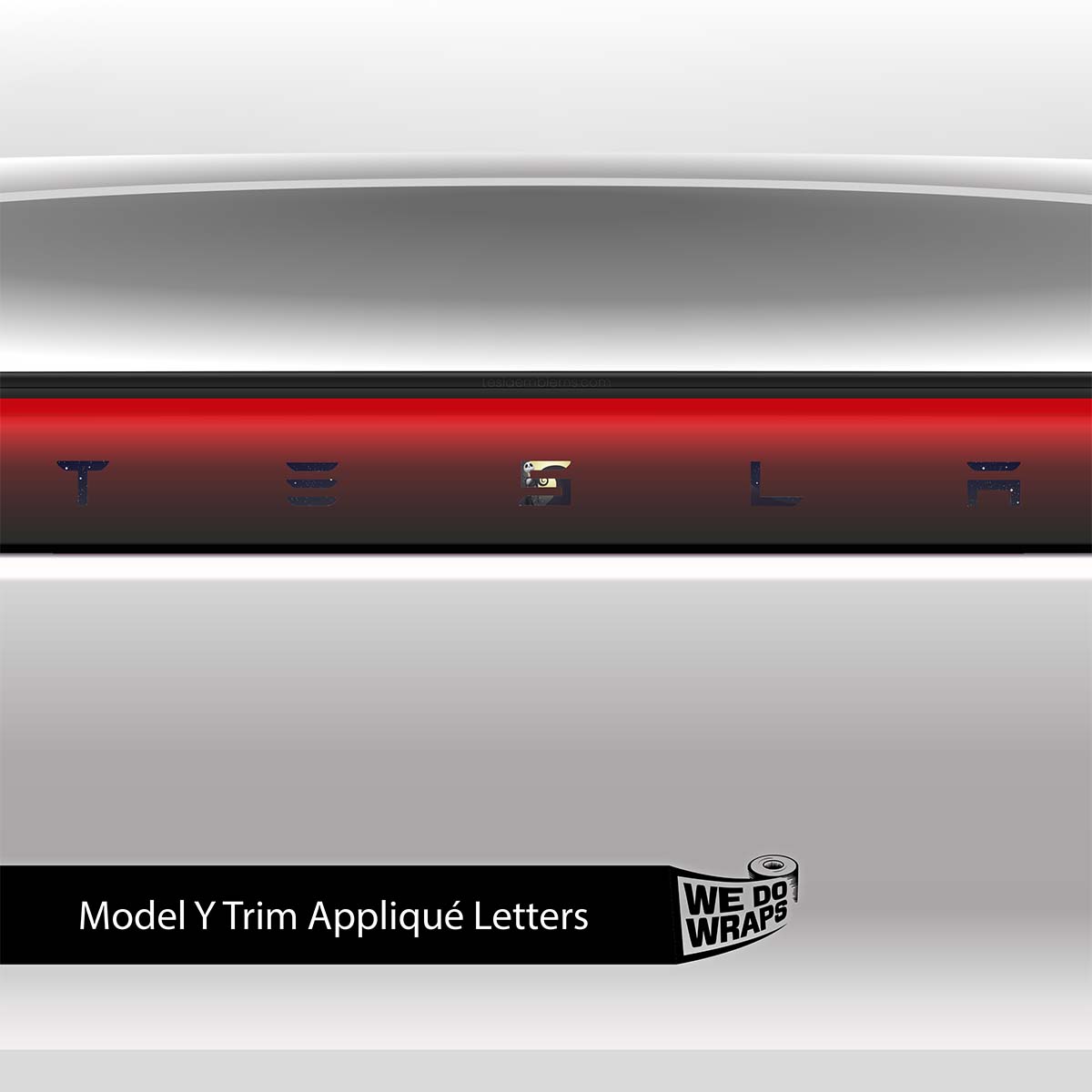Moonlit Mischief Tesla Emblem Decals (Front + Back) | Model Y - Tesla Emblems