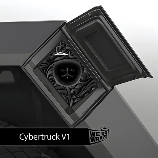 Nocturnal Petals Tesla Charge Port Wrap | Cybertruck - Tesla Emblems