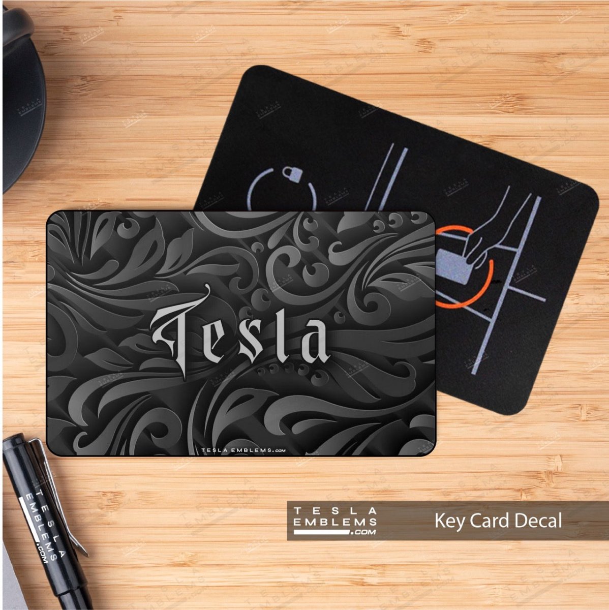 Nocturnal Petals NFC Keycard Decal - Tesla Emblems