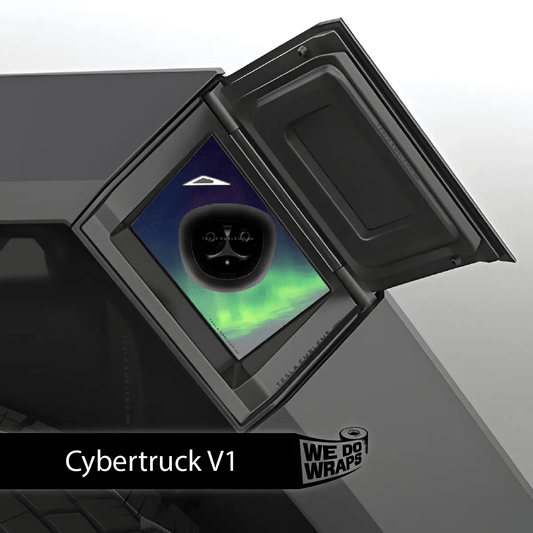 Northern Lights Tesla Charge Port Wrap | Cybertruck - Tesla Emblems