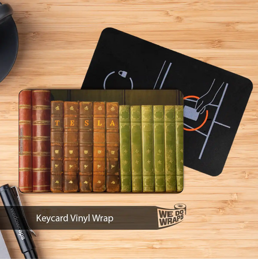 Old Books Tesla Keycard Decal