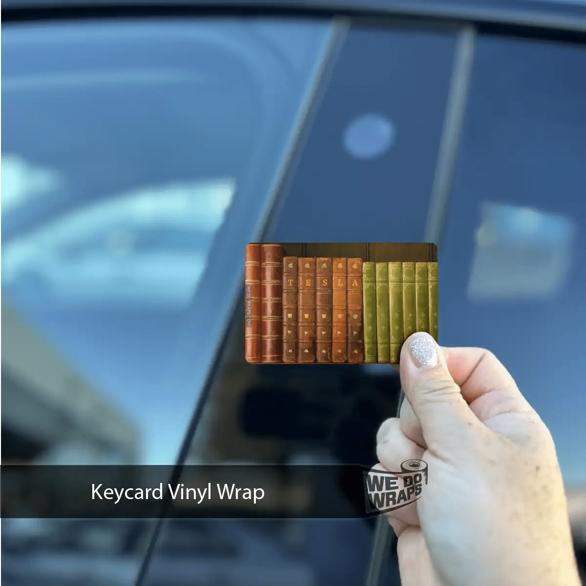 Old Books Tesla Keycard Decal