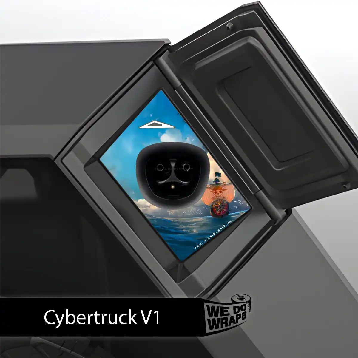 Grand Line Tesla Charge Port Wrap | Cybertruck - Tesla Emblems