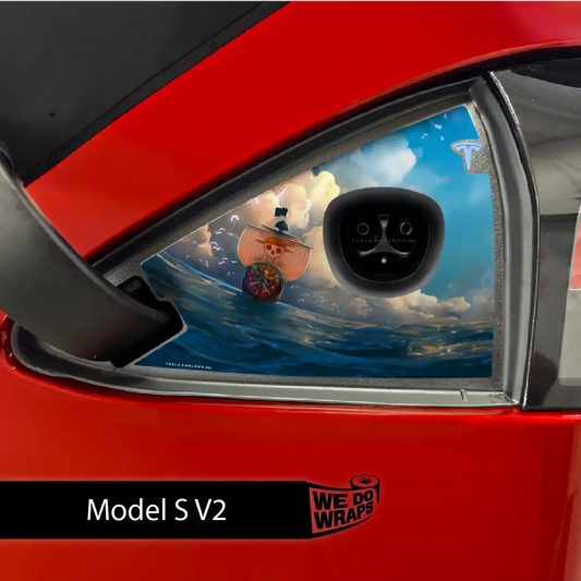 Grand Line Tesla Charge Port Wrap | Model S - Tesla Emblems