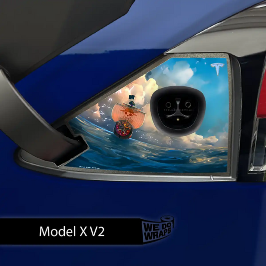 Grand Line Tesla Charge Port Wrap | Model X - Tesla Emblems