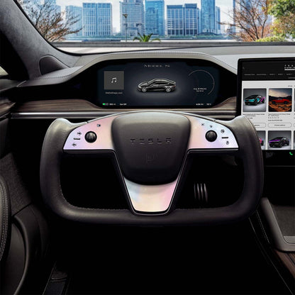 Pastel Galaxy Tesla Steering Wheel Trim Decal Kit (3pcs) | MX ’21-26