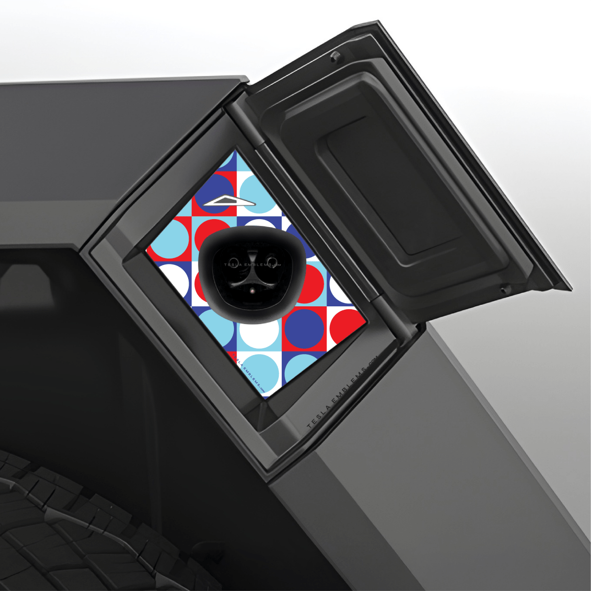 Patriot Pop Charge Port Wrap - Tesla Emblems