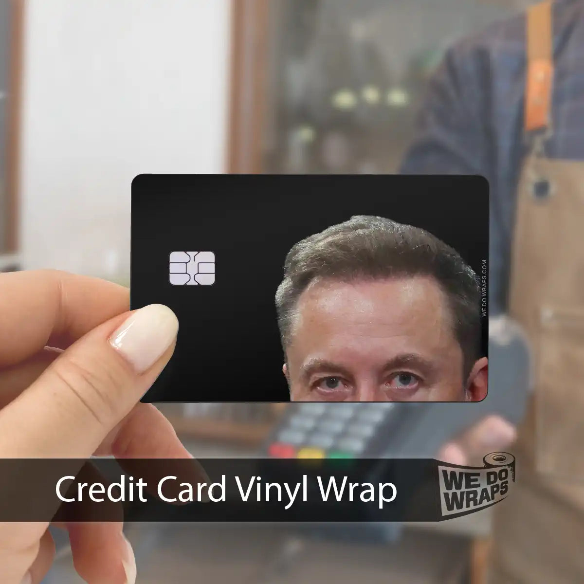 Peekaboo Elon Meme | NFC Key Card Wrap - Tesla Emblems