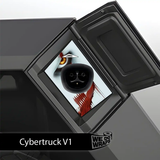 Pennywise the Dancing Clown Tesla Charge Port Wrap | Cybertruck - Tesla Emblems