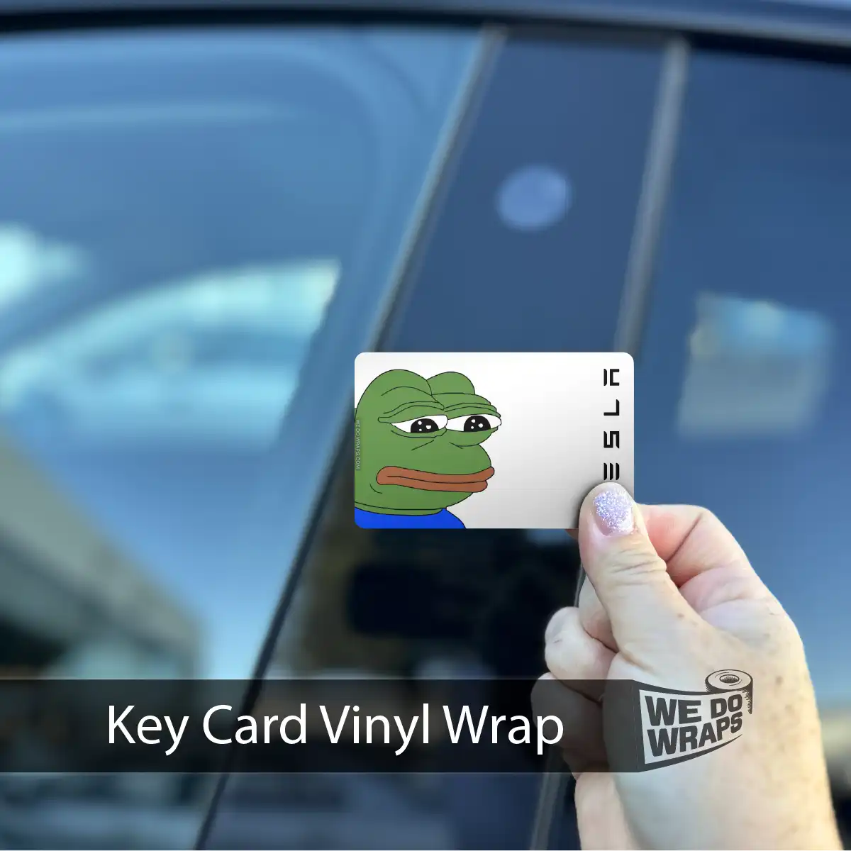 Frog Meme | NFC Key Card Wrap - Tesla Emblems