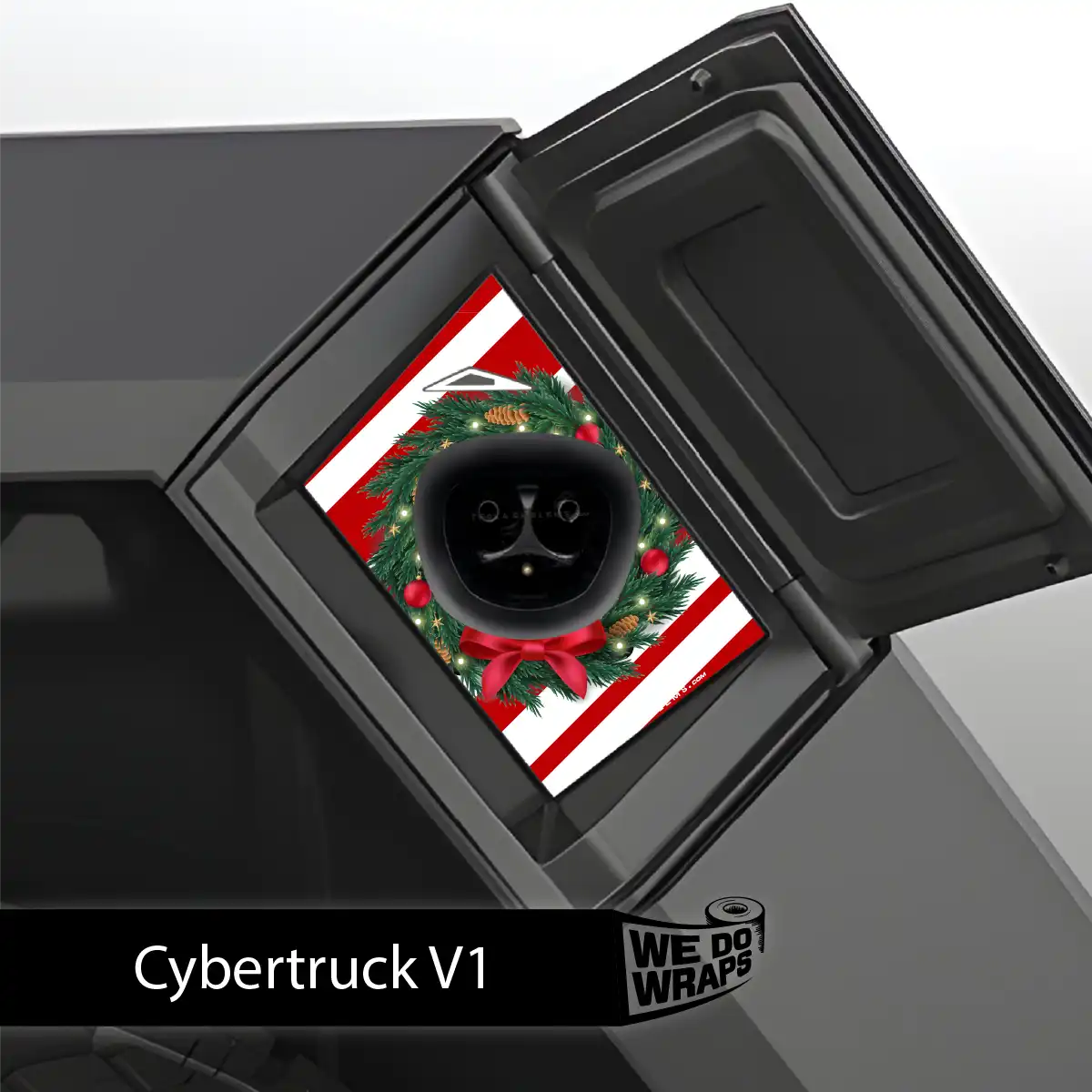 Peppermint Tesla Charge Port Wrap | Cybertruck - Tesla Emblems