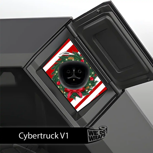Peppermint Tesla Charge Port Wrap | Cybertruck - Tesla Emblems