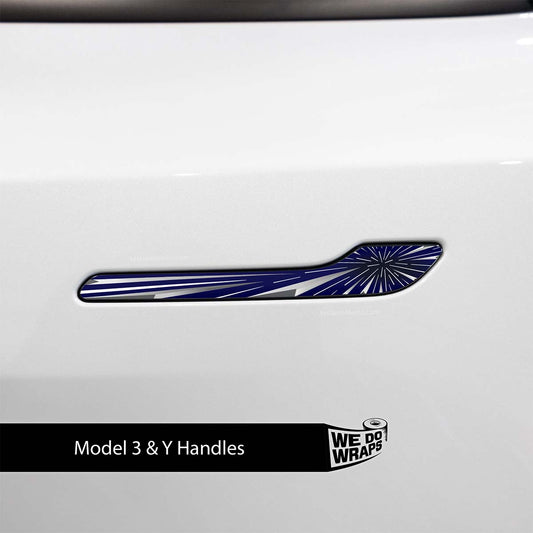 Tesla Insane Performance Mode Tesla Door Handle Decals (4pcs) - Tesla Emblems