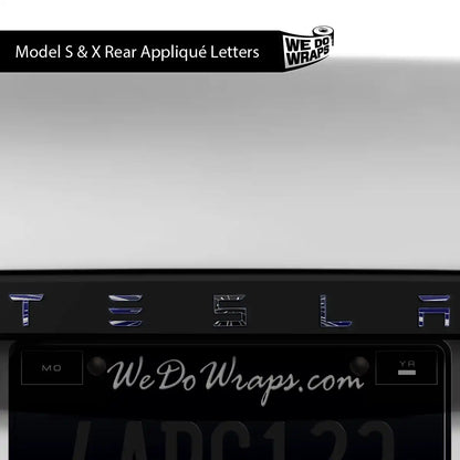 Insane Performance Mode Tesla Emblem Decals (Front + Back) | Model X - Tesla Emblems