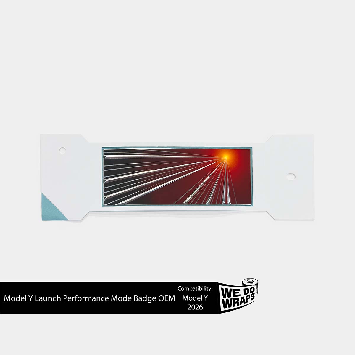 Launch Performance Mode Badge | Genuine OEM Original Rear Trunk Badging - Tesla Emblems