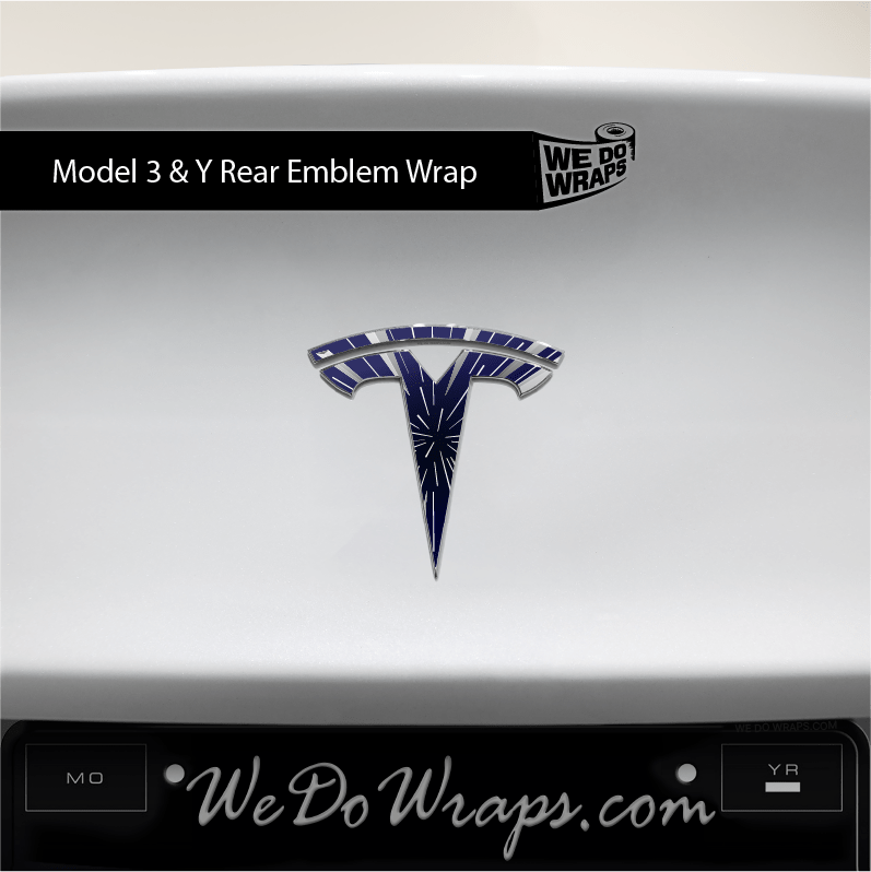 Insane Performance Mode Tesla Emblem Decals (Front + Back) | Model 3 - Tesla Emblems