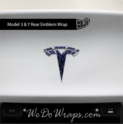 Insane Performance Mode Tesla Emblem Decals (Front + Back) | Model 3 - Tesla Emblems