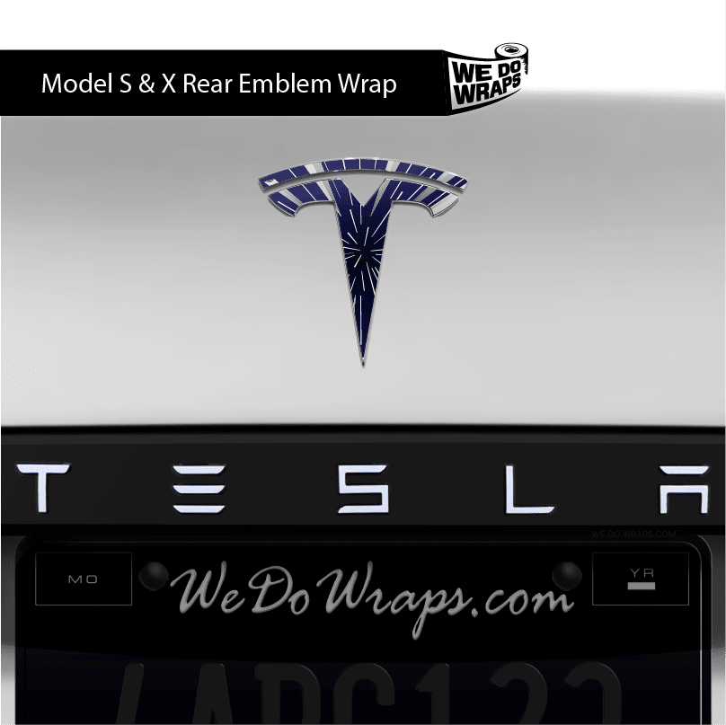 Insane Performance Mode Tesla Emblem Decals (Front + Back) | Model X - Tesla Emblems